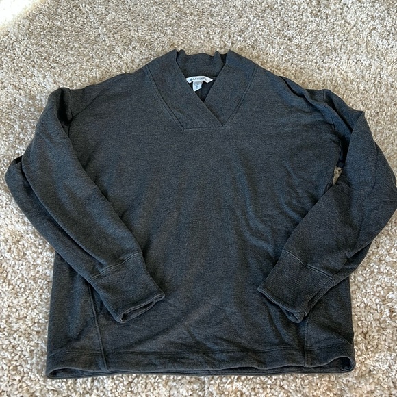 Athleta Clarity V-Neck Sweatshirt - Picture 1 of 4